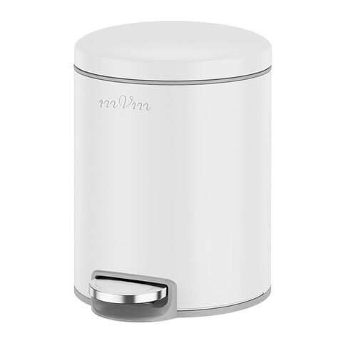 mVm Bathroom Trash Can with Lid, 3.2 Gal/12L Bathroom Garbage Can with PP Bucket (Black) in Saudi Arabia