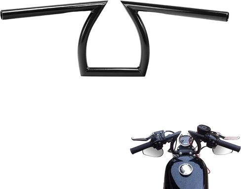 CUSTOM CHROME CCI 1" Ape Hanger Handlebars 1" Z Bar Fit For Harley Touring Sportster Chopper Bobber Custom Honda Yamaha Suzuki Kawasaki Triumph BSA Indian Victory in Saudi Arabia