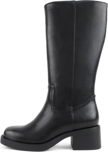 Soda Belvin - Women Square Toe Platform Mid-Calf Boot in Saudi Arabia