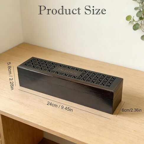 مبخرة حامل البخور، تصميم تابوت 2 في 1 مع صندوق تخزين وصائد رماد، حامل لعصي البخور، ممتاز للممارسات الصحية للتأمل في غرفة النوم والمكتب والدراسة in Kuwait