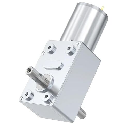 JGY-370 Double Shaft Turbo Worm Gear Motor, High Torque 25KG.CM DC Electric Motor with Dual Output Shaft, All Metal Gears, Pure Copper Coil, Reversible (10RPM 24V Single Motor) in Saudi Arabia