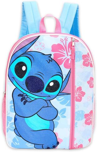 Disney Stitch Backpack and Lunch Bag for Girls, Kids - Bundle with 16" School Bag, Lunch Box, Water Bottle, Stickers, More | Lilo and Stitch Backpack with Lunchbox Set in Saudi Arabia