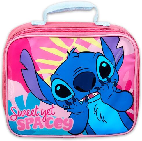 Disney Stitch Backpack and Lunch Bag for Girls, Kids - Bundle with 16" School Bag, Lunch Box, Water Bottle, Stickers, More | Lilo and Stitch Backpack with Lunchbox Set in Saudi Arabia
