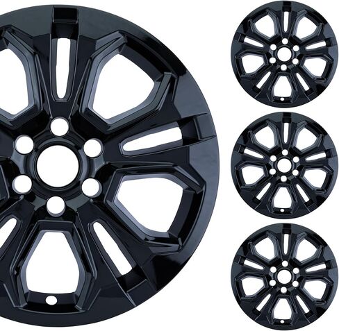 مجموعة جلد عجلة من الكروم مقاس 20 بوصة مصنوعة لسيارة Chevy Silverado1500 LTZ (2022-2026) | غطاء بلاستيك ABS متين | يناسب مباشرة عجلة OEM in Kuwait