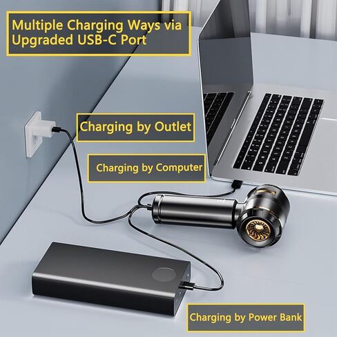 car Vacuum Cleaner 12v 16000pa high Power 4 in 1 Compressed air Duster& air Blower &Pump Hand held vacuums Cordless with brushless Motor for car Home Office in Saudi Arabia