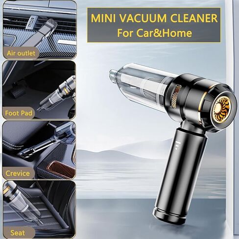 car Vacuum Cleaner 12v 16000pa high Power 4 in 1 Compressed air Duster& air Blower &Pump Hand held vacuums Cordless with brushless Motor for car Home Office in Saudi Arabia