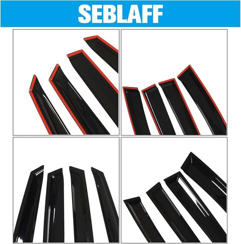 4Pcs Window Visors Black Rain Guards Deflector Replacement for Captiva 2006 2007 2008 2009 2010 2011 2012 2013 2014 2015 2016 2017 2018 2019 in Saudi Arabia