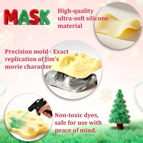 بدلة Adrinfly Christmas Green Big Monster Santa للبالغين، 7 قطع فاخرة من ملابس سانتا التنكرية مع قناع مقاس XXL in Kuwait