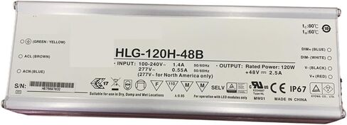 1pcs dimming LED Power Supply HLG-120H-12B HLG-120H-15B HLG-120H-20B HLG-120H-24B HLG-120H-30B HLG-120H-36B HLG-120H-42B(HLG-120H-24B) in Saudi Arabia