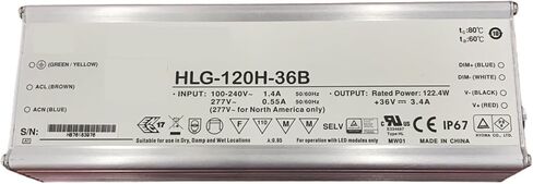 1pcs dimming LED Power Supply HLG-120H-12B HLG-120H-15B HLG-120H-20B HLG-120H-24B HLG-120H-30B HLG-120H-36B HLG-120H-42B(HLG-120H-24B) in Saudi Arabia