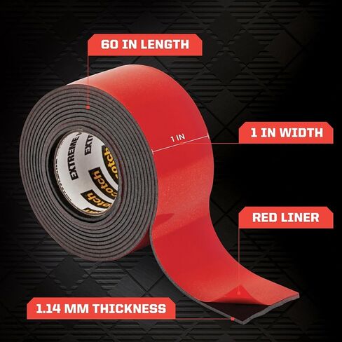 Scotch Mount Extreme Double-Sided Mounting Tape, Black, 1 in x 60 in, 3 Pack in Saudi Arabia