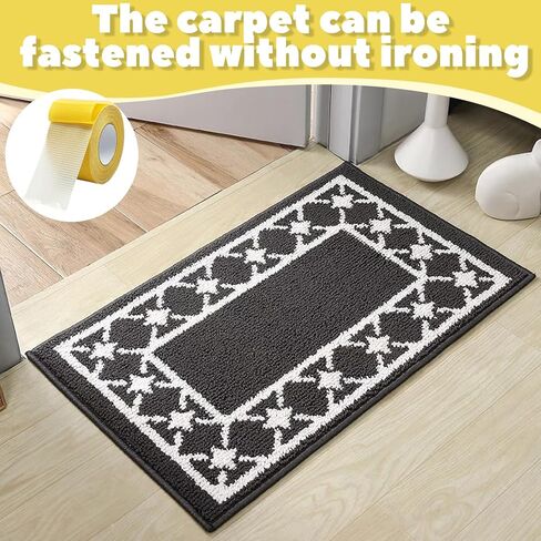 شريط حاشية بدون خياطة بدون كي - 1.97 بوصة × 66 قدم (20 مترًا) - شريط قماشي قوي للغاية مزدوج الجوانب للملابس والسراويل والستائر والسجاد | شريط هيمينج شديد التحمل in Kuwait