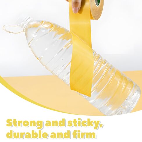 شريط حاشية بدون خياطة بدون كي - 1.97 بوصة × 66 قدم (20 مترًا) - شريط قماشي قوي للغاية مزدوج الجوانب للملابس والسراويل والستائر والسجاد | شريط هيمينج شديد التحمل in Kuwait