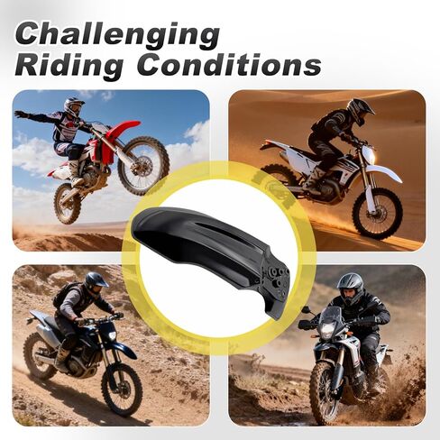 واقي الطين الأمامي متوافق مع Ebike Tuttio Soleil 01، CRF50 Style 125CC Pit PRO Trail Dirt Bike & 2000-2003 XR50 | واقي أمامي للدراجة النارية/الدراجة الإلكترونية مع براغي وملحقات التركيب in Kuwait
