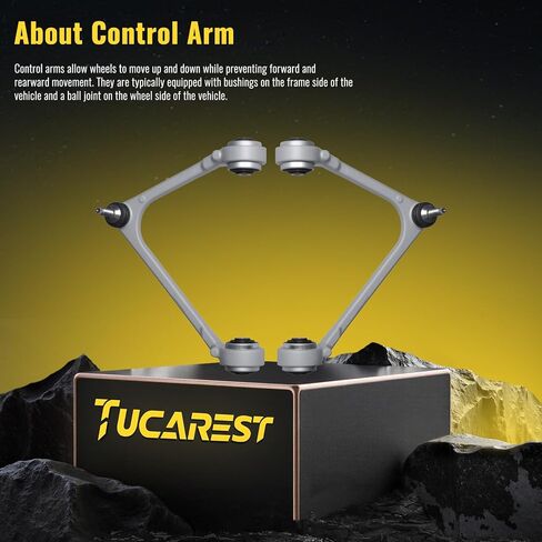 TUCAREST 2 قطعة K621665 K621666 ذراع التحكم العلوي الأمامي ومجموعة وصلات كروية متوافقة مع 2002-2005 Fo-rd Thunderbird /2000-2006 Li-ncoln LS /00-03 Ja-guar S-Type Driver Side Passenger Suspension in Saudi Arabia