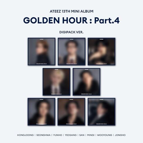 A'TEEZ 13th Mini Album [GOLDEN HOUR Part.4] DIGIPACK Random 1EA Ver in Saudi Arabia