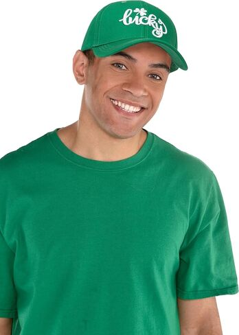 St.Patrick's Day Shamrock-Baseball-Cap for Women-Men - Adjustable Embroidery Lucky 3 Leaf Clover Baseball Cap in Saudi Arabia