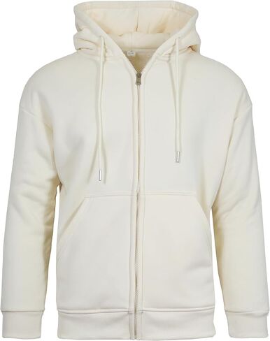 Galaxy by Harvic Men's Sherpa Lined Full Zip-Up Hoodie Sweatshirt (S-3XL) in Saudi Arabia