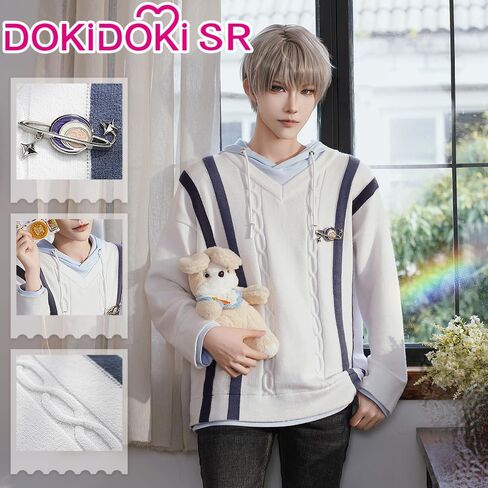 كيرا كيرا كزافييه سترة الحب و Deepspace كزافييه تأثيري حلي Doki-SR Shen Xinghui الأبيض هوديي لباس غير رسمي in Saudi Arabia