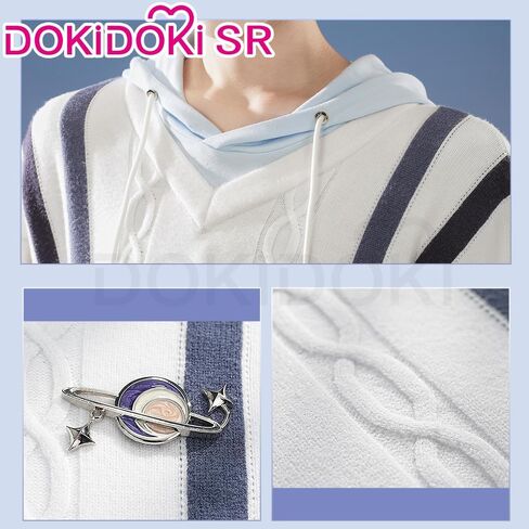 كيرا كيرا كزافييه سترة الحب و Deepspace كزافييه تأثيري حلي Doki-SR Shen Xinghui الأبيض هوديي لباس غير رسمي in Saudi Arabia
