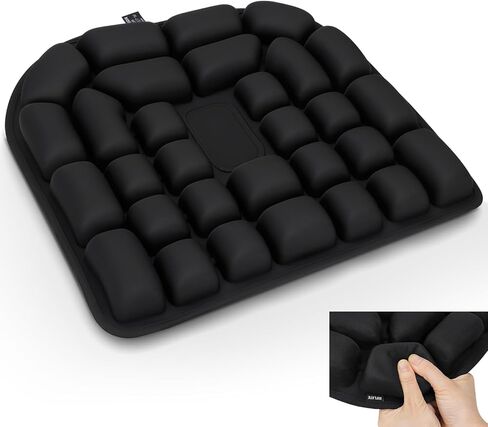 Inflatable Seat Cushion - Airplane Seat Cushion for Long Flights, Stable & Firm Support for Sports & Outdoors, Stadium Bleachers, Travel & Hard Dining Chairs in Saudi Arabia