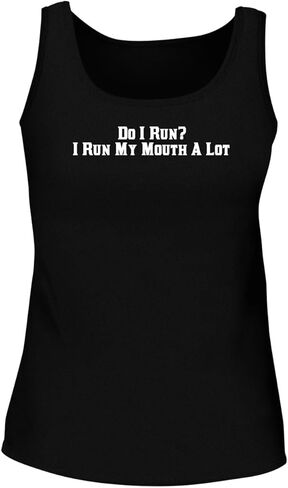 BH Cool Designs Do I Run? I Run My Mouth A Lot - Women's Soft & Comfortable Tank Top in Kuwait