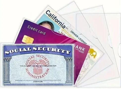 10-Pack Waterproof PVC Card Holder Sleeve for ID, Credit, Insurance, Social Security & Travel Protection - Flexible Transparent Design, Moisture & Dust Guard (10 Pack) in Saudi Arabia
