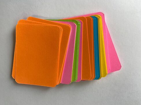Blank Index Cards - 2" x 3" Assorted Colors, 75 Cards per Pack for School, Flash Cards, Word Cards, Learning, Memory, Notes, Recipe Cards, Game Parts, Home, Office in Saudi Arabia