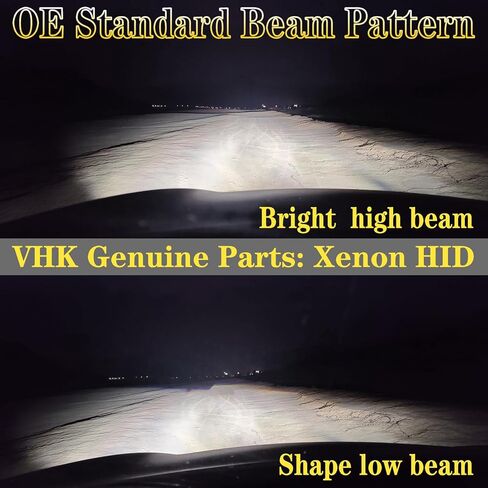 VHK D2R for 2001 2002 2003 Lexus IS300 LS430 Xenon HID Headlight Bulbs Low Beam, ES300 RX300 GS300 GS430 Headlamp, 6000K Cool Bright White, Discharge Dipped Light 35W D2RC1, Not Fit Halogen, 2 Pack in Saudi Arabia