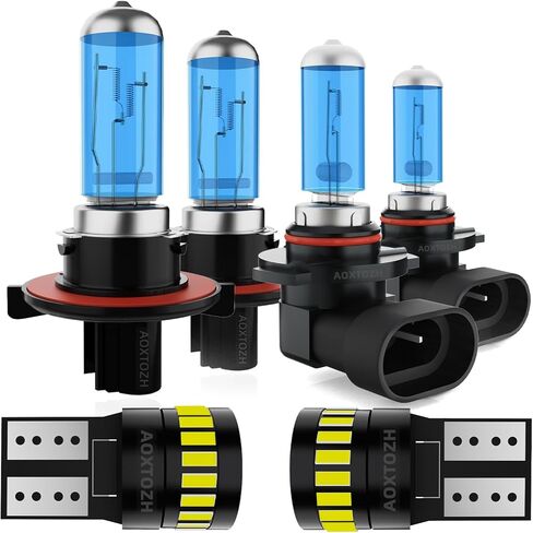 Headlight Bulbs Fit for 2014-2020 Kia Soul,9008 High Low Beam Light Bulbs,Halogen Headlights,300% Brightness,Plug and Play,6000K White,2 Pcs in Saudi Arabia