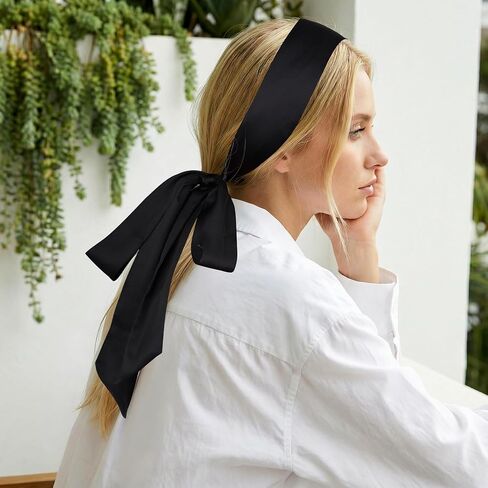Long Skinny Neck Scarf Satin Fashion Scarves for Women Neckerchief Necktie Sash Belt Hair Accessories Handbag Wrap in Saudi Arabia