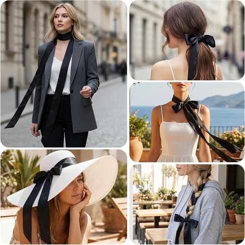 Long Skinny Neck Scarf Satin Fashion Scarves for Women Neckerchief Necktie Sash Belt Hair Accessories Handbag Wrap in Saudi Arabia