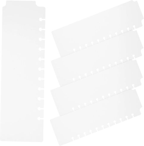 5Pcs Aesthetic Plastic Bookmark Dividers for Spiral Planners Transparent Month Binder Dividers Lightweight and for Notebook Organization and Document in Saudi Arabia