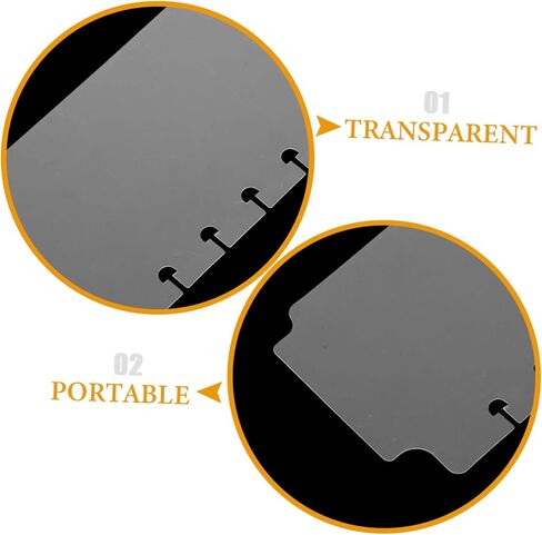5Pcs Aesthetic Plastic Bookmark Dividers for Spiral Planners Transparent Month Binder Dividers Lightweight and for Notebook Organization and Document in Saudi Arabia