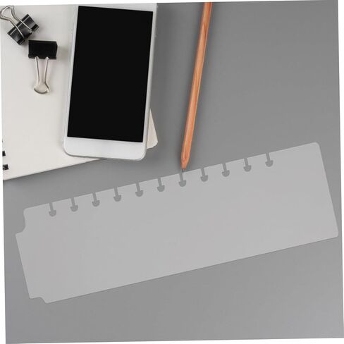 5Pcs Aesthetic Plastic Bookmark Dividers for Spiral Planners Transparent Month Binder Dividers Lightweight and for Notebook Organization and Document in Saudi Arabia