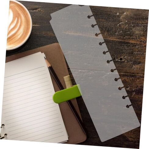 5Pcs Aesthetic Plastic Bookmark Dividers for Spiral Planners Transparent Month Binder Dividers Lightweight and for Notebook Organization and Document in Saudi Arabia