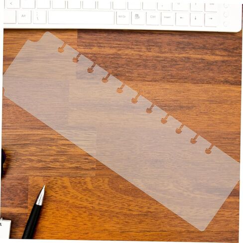 5Pcs Aesthetic Plastic Bookmark Dividers for Spiral Planners Transparent Month Binder Dividers Lightweight and for Notebook Organization and Document in Saudi Arabia