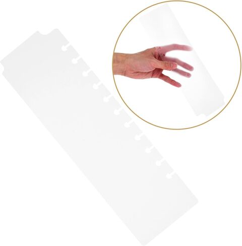 5Pcs Aesthetic Plastic Bookmark Dividers for Spiral Planners Transparent Month Binder Dividers Lightweight and for Notebook Organization and Document in Saudi Arabia