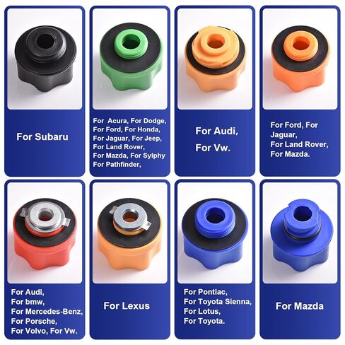 مجموعة أقماع زيت المحرك المقاومة للانسكاب مكونة من 10 قطع، 1.76 كيو تي (كوارت بريطاني) / قمع تغيير زيت السيارات سعة 2 لتر مع 8 محولات in Kuwait