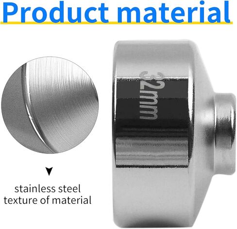 1 Pcs Silvery 32mm Oil Filter Socket Wrench,3/8 Inches Oil Filter Removal Tool Compatible With Gm, Audi, Bmw, Polaris, Volkswagen, Vw, Saab, Pontiac in Saudi Arabia