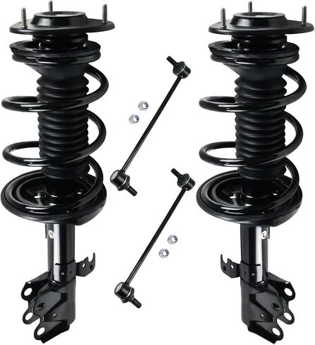 4PCS Front Struts Shocks & Sway Bars End Links for 2004 2005 2006 2007 2008 2009 Toyota Prius, Shock Absorbers Assembly w/Coil Springs Left & Right Replace for 172357, 172358, K90433 in Saudi Arabia