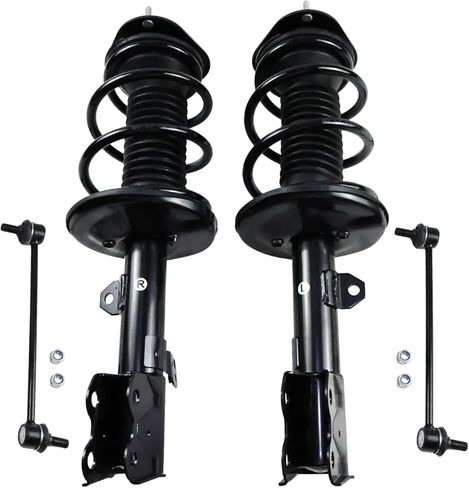 4PCS Front Struts Shocks & Sway Bars End Links for 2004 2005 2006 2007 2008 2009 Toyota Prius, Shock Absorbers Assembly w/Coil Springs Left & Right Replace for 172357, 172358, K90433 in Saudi Arabia