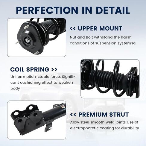 4PCS Front Struts Shocks & Sway Bars End Links for 2004 2005 2006 2007 2008 2009 Toyota Prius, Shock Absorbers Assembly w/Coil Springs Left & Right Replace for 172357, 172358, K90433 in Saudi Arabia