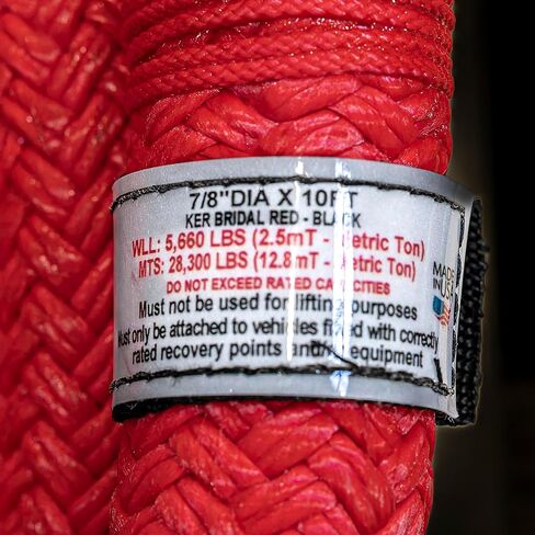 Factor 55 Extreme Duty Kinetic Energy Recovery Rope Bridle, 7/8" Diameter x 10' Length in Saudi Arabia