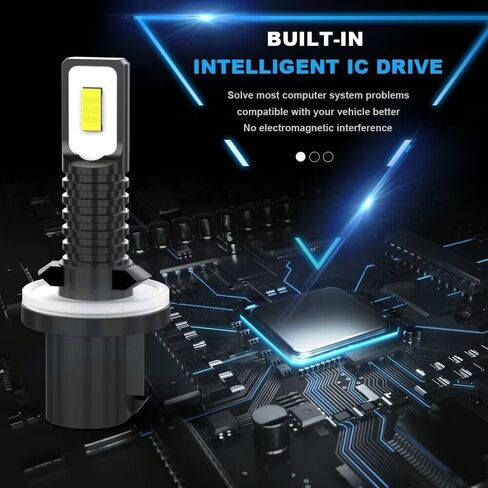 لمجموعة مصابيح LED دودج رام 1500 2500 3500 PICKUP1994-1998، 4 قطع بيضاء فائقة السطوع وشعاع مرتفع ومنخفض ومصابيح ضباب LED. in Kuwait