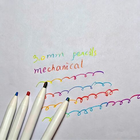 10 Pcs Mechanical Rainbow Pencils 7 Color in 1 Colored Pencil, Colorful Pencils for drawing, coloring, or crafting in Kuwait