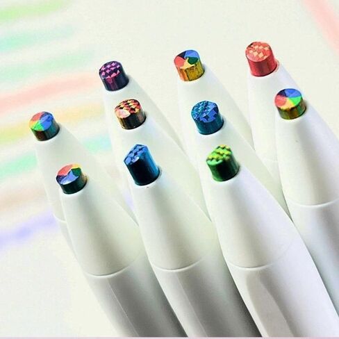 10 Pcs Mechanical Rainbow Pencils 7 Color in 1 Colored Pencil, Colorful Pencils for drawing, coloring, or crafting in Kuwait