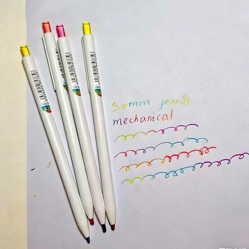 10 Pcs Mechanical Rainbow Pencils 7 Color in 1 Colored Pencil, Colorful Pencils for drawing, coloring, or crafting in Kuwait