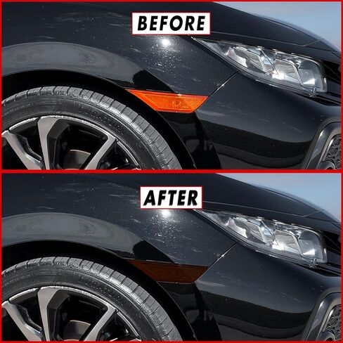 SlickMod, PreCut Vinyl Smoke Tint for 20162021 Honda Civic Side Marker (4. Side Marker, 20Percent Dark Smoke) in Saudi Arabia