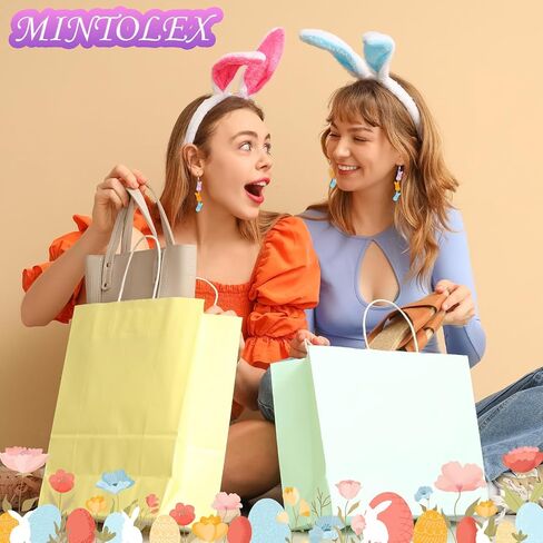 Easter Bunny Earrings for Women Glitter Triple Acrylic Rabbit Drop Dangle Earrings Colorful Easter Jewelry Gifts for Spring Party in Saudi Arabia